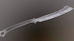 Post-Apocalyptic Cleaver Low-poly 3D model