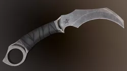 Post-Apocalyptic Karambit Low-poly 3D model