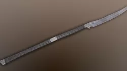 Post-Apocalyptic Naginata Low-poly 3D model