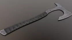 Post-Apocalyptic War Axe Low-poly 3D model