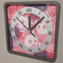 QUARTZ Wall Clock with Image  3D model