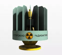 Radioisotope thermoelectric generator  Low-poly 3D model