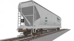 Railroad Train Car - Grain Hopper 3D model
