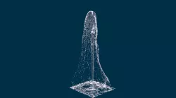 Realistic Water Fountain Loop Animation 7 3D model