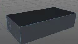 Rectangle box packaging Low-poly 3D model