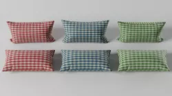 Rectangular Pillows Pack 3D model