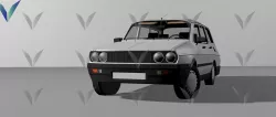 Renault 12 Toros Low-poly 3D model