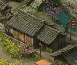 Rest Station-House-Post Station-Inn 3D model
