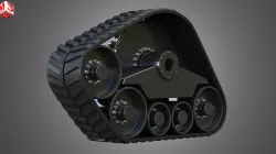  Rubber Track System 3 - Combine Harvester - Crawler Tractor  3D model