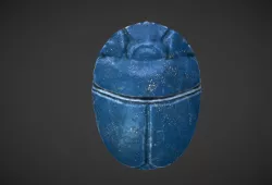 Scarab amulet Low-poly 3D model