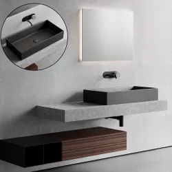 Scarabeo Ceramiche Topline Vanity Unit Set 1 Low-poly 3D model