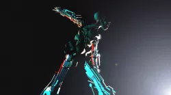 Sci-Fi Alien with Robotic Limbs 3D model