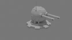 Sci-fi cannon laser gun 3D model
