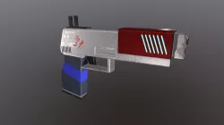 Sci-fi Gun Low-poly 3D model