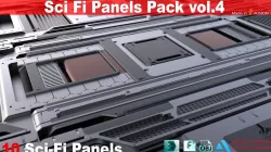 Sci-Fi Panels vol 4 3D model