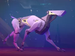 sci-fi robot dog 3D model