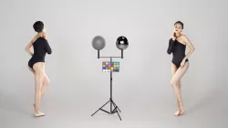 Sexy woman in black swimsuit posing 225 Low-poly 3D model