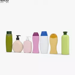 Shampoo Bottles 3D model