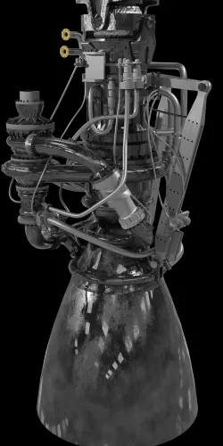 SpaceX Raptor Rocket Engine 3D model