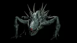 Spiny reptile Low-poly 3D model