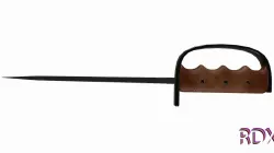 Steel dagger with leather handle Low-poly 3D model Low-poly 3D model