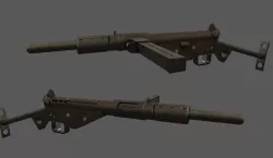 Sten Gun - British WW2 Weapon Low-poly 3D model