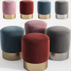 Stool Pall Mall Eichholtz 3D model
