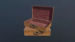 Suitcase Animated PBR Low-poly 3D model