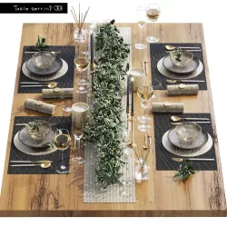 table setting luxury  Low-poly 3D model