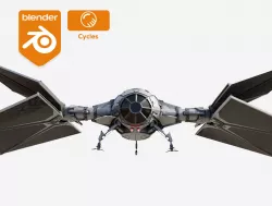 Tie Fighter - The Mandalorian- Outlander version 3D model