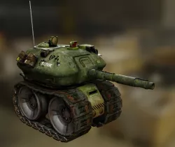 Tonk tank Low-poly 3D model