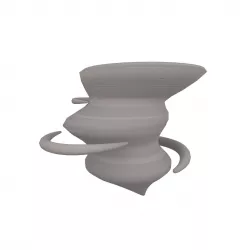 Tornado v1 002 Low-poly 3D model