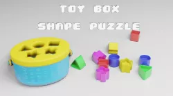 Toy Box - Shape Puzzle - Playset for Babies Low-poly 3D model