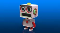 Toy Robot Low-poly 3D model