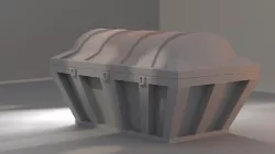 Treasure Chest Low-poly 3D model