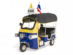 Tuk-Tuk Motor-tricycle in Thailand 3D model