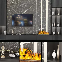 TV Wall Set 3D model