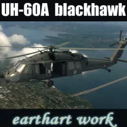 UH60A blackhawk helicopter 3D model