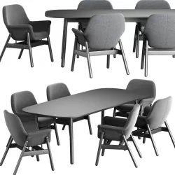 Vedbo Wedbu G Table Chair 3D model