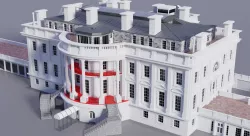 White House 3D Model and extras 3D model