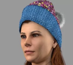 Womens Winter Hat Package 3D model