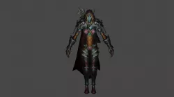 World Of Warcraft Sylvanas Low-poly 3D model