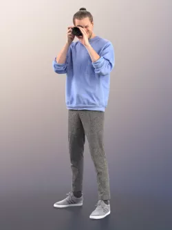 Milo 11237 - man casual standing camera 3D model