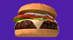 3d Animated Burger 3D model