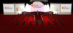 3d catwalk stage and truth background 3D model