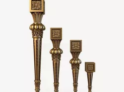 3D stl model for cnc leg 3D model
