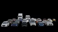 3DCARS NISSAN  KIA  MITSUBISHI   MERCEDES BENZ  RENAULT 3D model