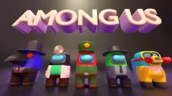 5 Among Us Rigged and animated Models with skin 3D model