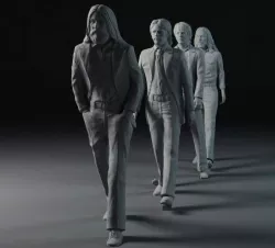 5pc stl models The Beatles 3D model