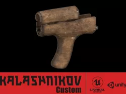  AK - Handguard - Romanian  Low-poly 3D model